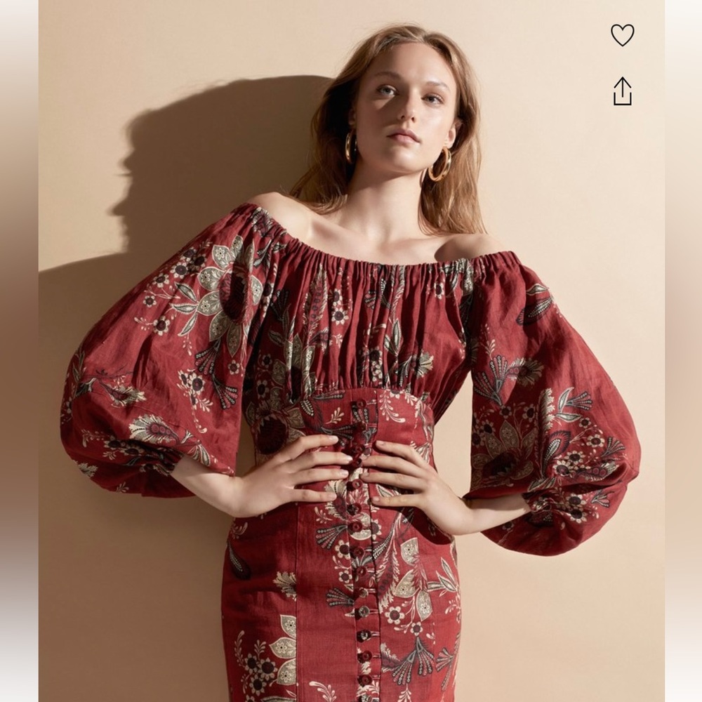 ZIMMERMANN
Juno Cotton Off-The-Shoulder Dress. // Worn twice
